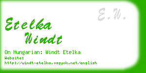 etelka windt business card